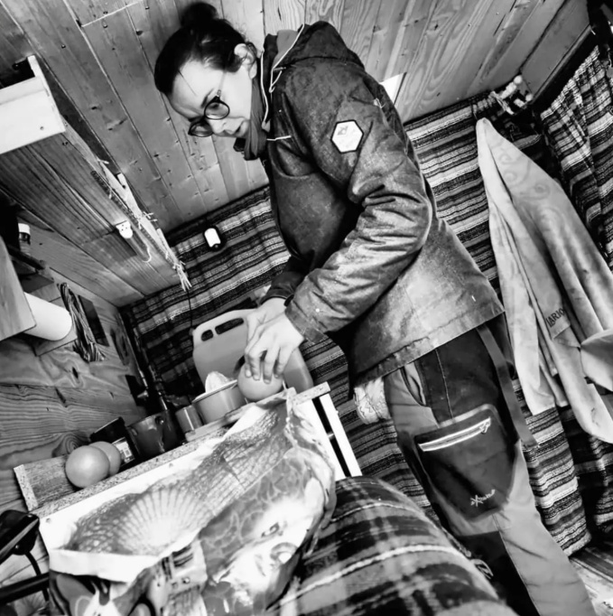 desayuno en la camper