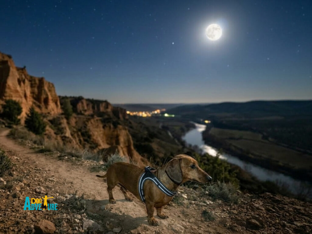 ruta nocturna ruta noctuna con perro